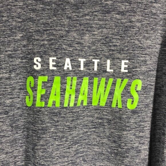 NFL MSX by Michael Strahan Heathered Gray Seahawks Performance Long Sleeve Tee - Picture 2 of 8